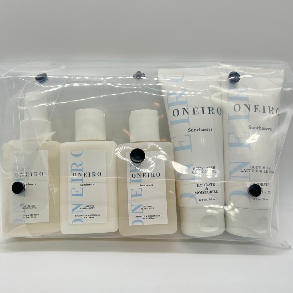 Oneiro Beauty Womens Hydrate & Moisturize Body Hair Personal Go Set TSA NEW